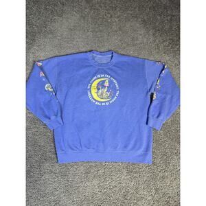 PS/LA Sweatshirt Mens XL Blue Magic In The Mysteries Moon Psychedelic Hippie